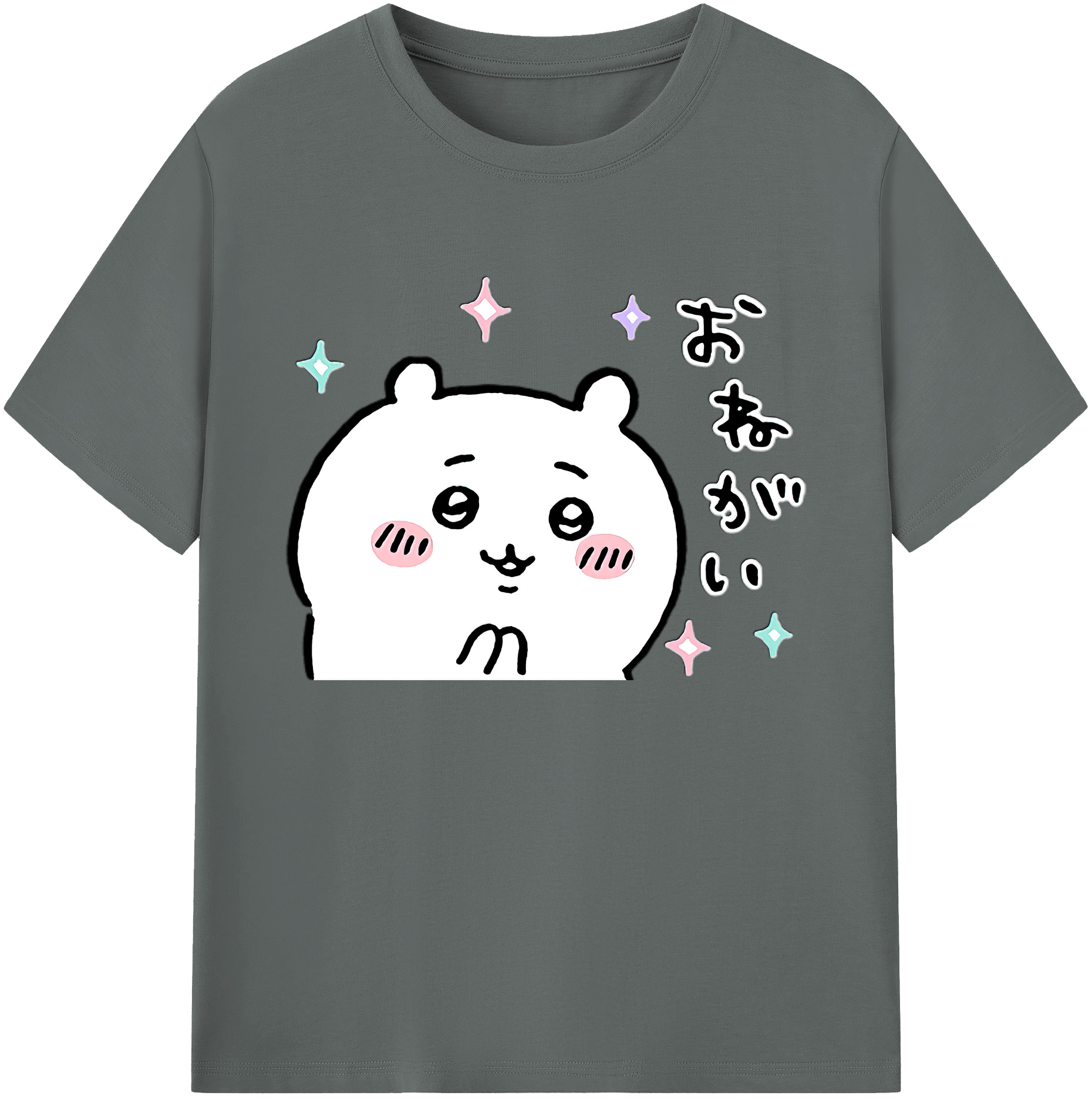 （画像用） ちいかわ ちいかわ Chii-kawa chiikawa 綿100％ メンズ半袖Tシャツ｜肌触りやわらか＆通気性